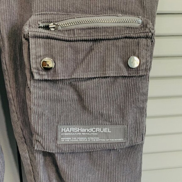 Harsh and Cruel Corduroy Cargo Pants Size M - Picture 12 of 13